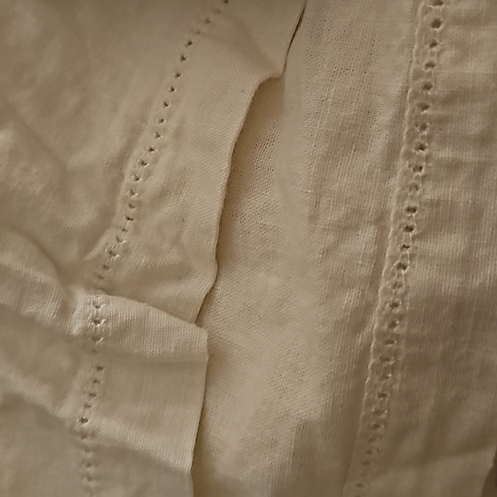Hearth hand linen blend king one pillowcase with hem stitch sour cream - Picture 3 of 4
